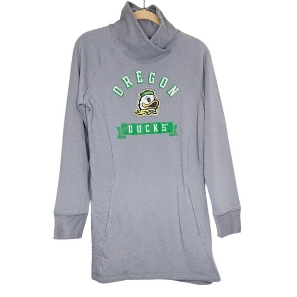 Oregon Ducks Womens Funnel Neck sweater Tunic Box Seat‎ Clothing Co. Small
